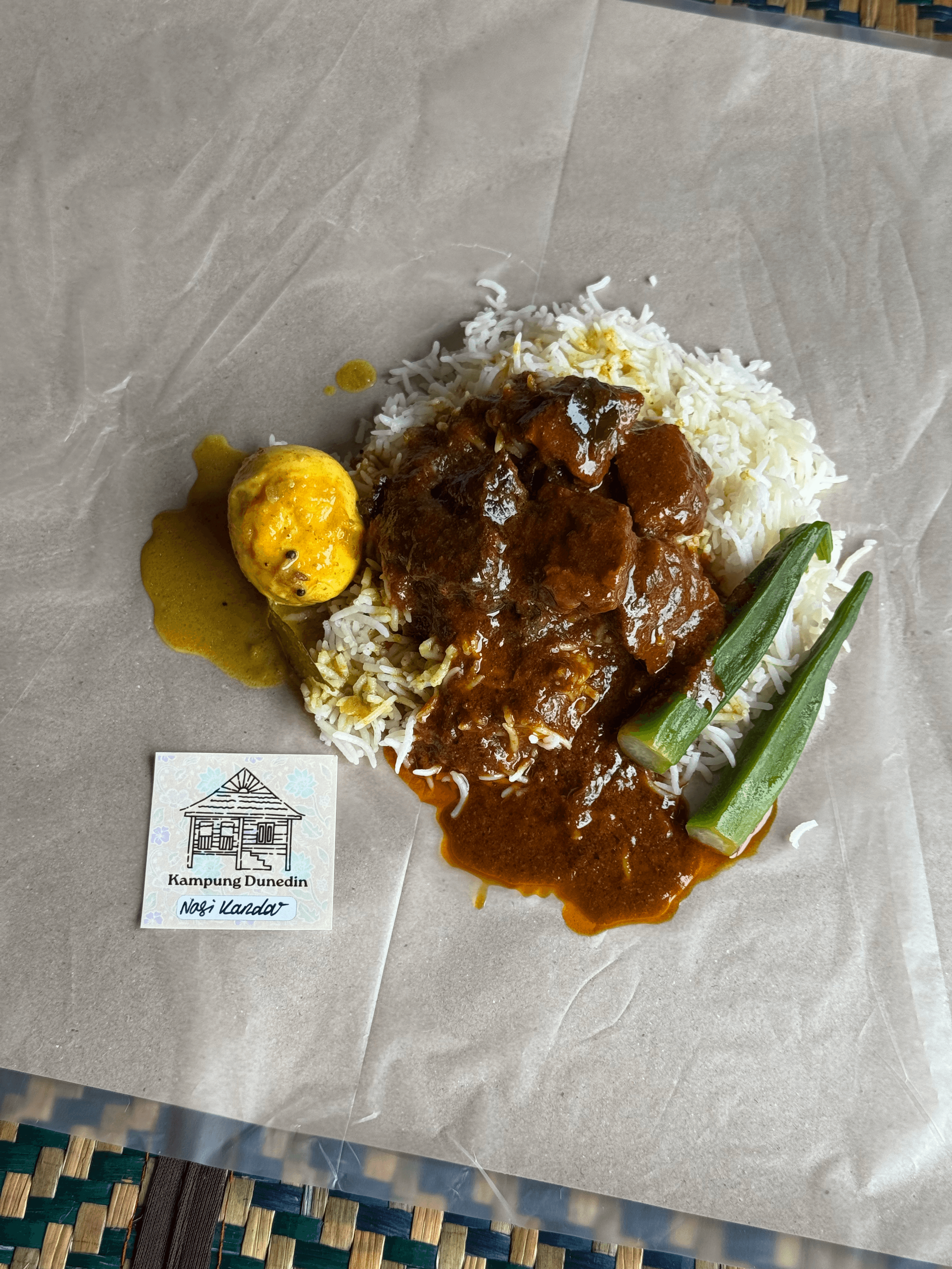 nasi kandar daging masak hitam mamak